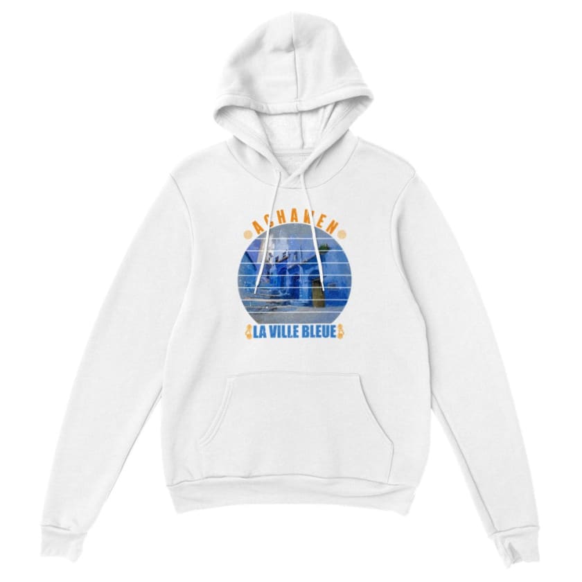 Sweat à capuche Achawen la ville bleue Maroc - White / S - 