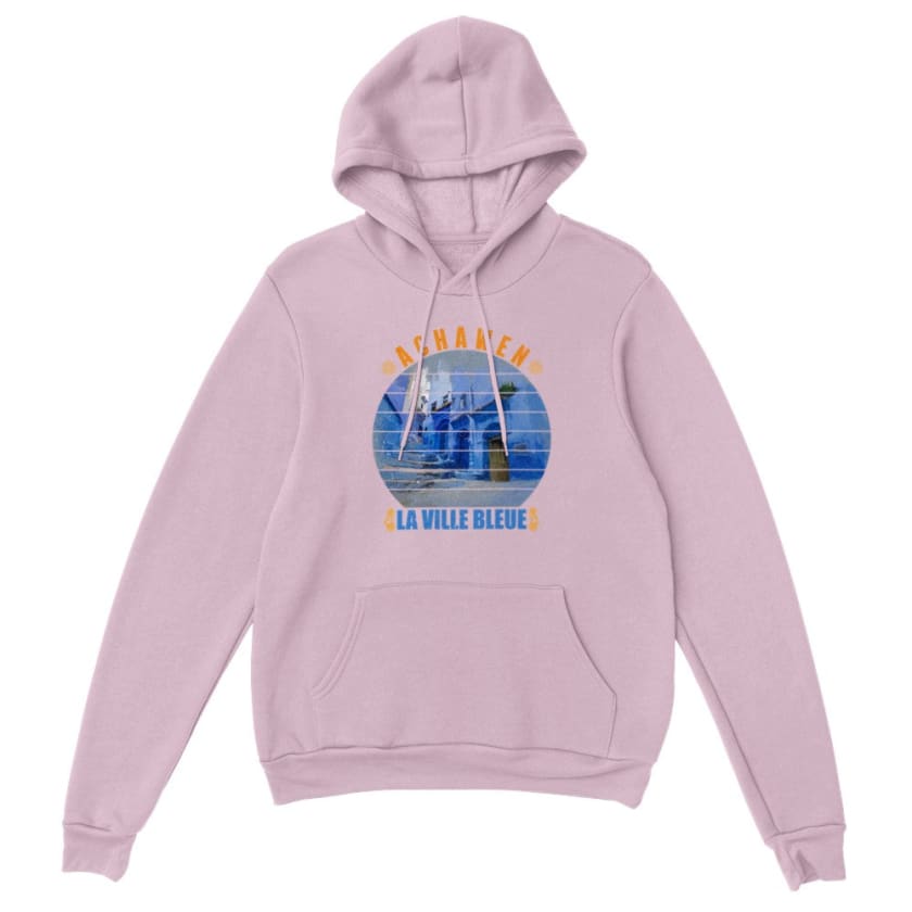 Sweat à capuche Achawen la ville bleue Maroc - light pink / 