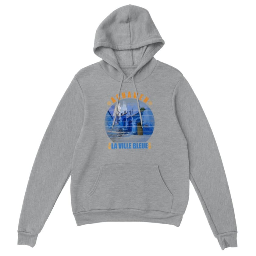 Sweat à capuche Achawen la ville bleue Maroc - Sports Grey /