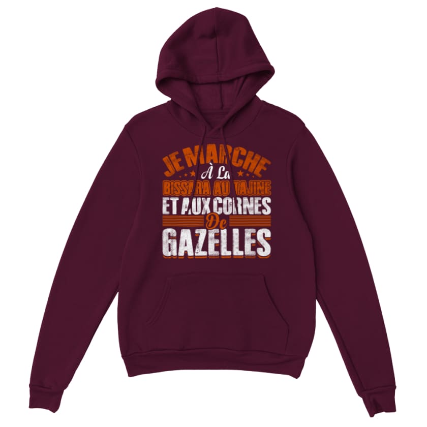 Sweat à Capuche Bissara - Maroon / S - Print Material