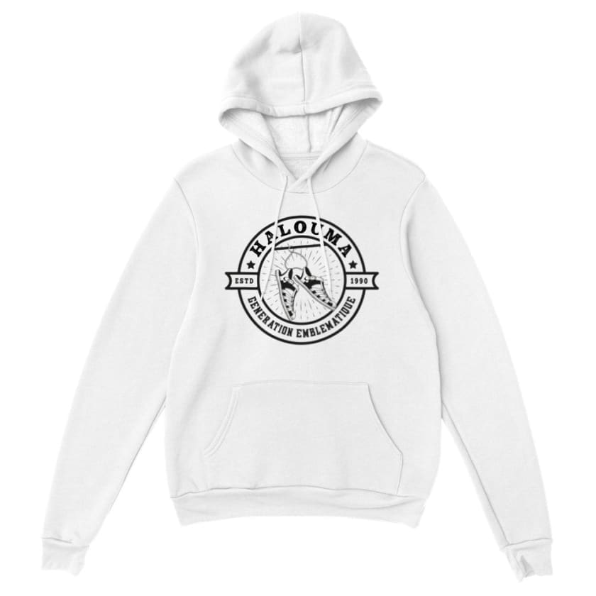 Sweat à capuche Halouma - Blanc / S - Print Material