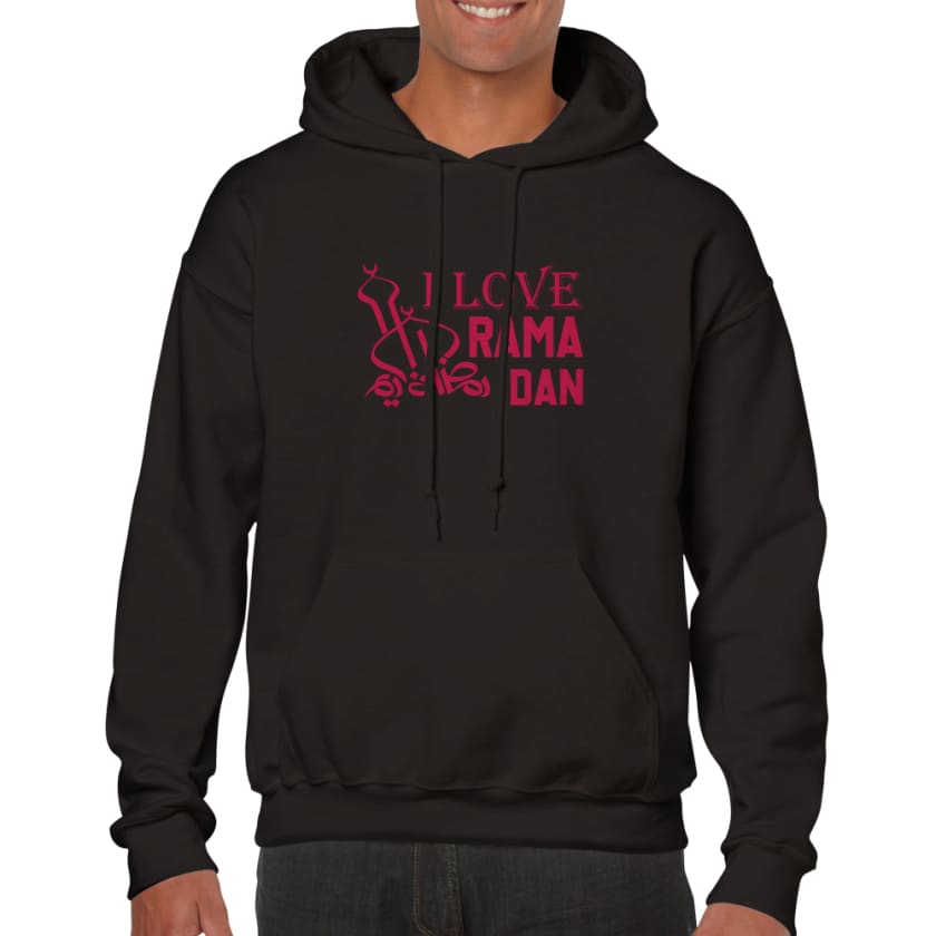 Sweat à capuche I love Ramadan - Print Material