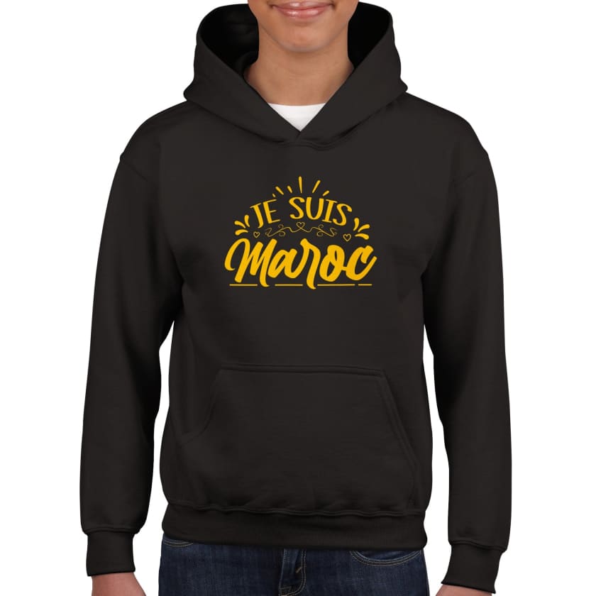 Sweat à capuche Je suis Maroc enfant | Gelato