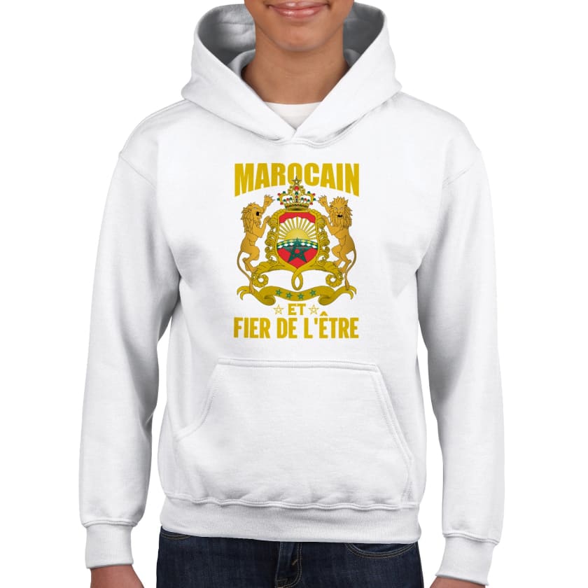 Sweat à capuche Marocain et Fier de L’être enfant | Gelato