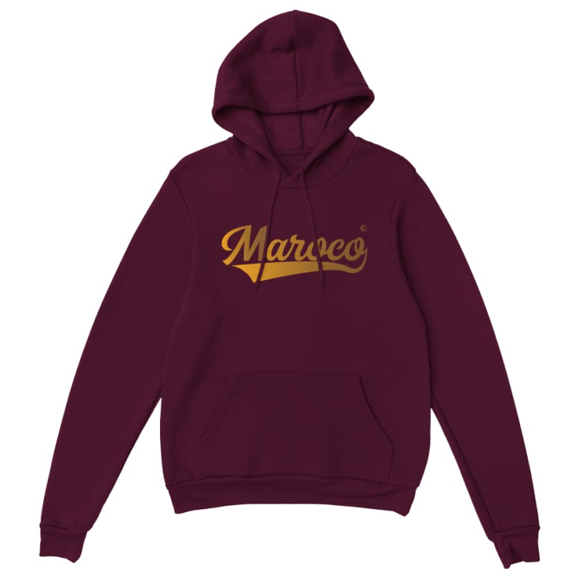 Sweat à capuche Maroco marque - Maroon / S - Print Material