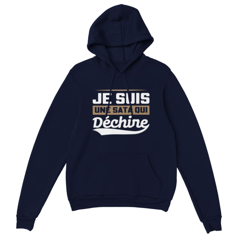 Sweat à capuche Sata qui déchire - Navy / S - Print Material