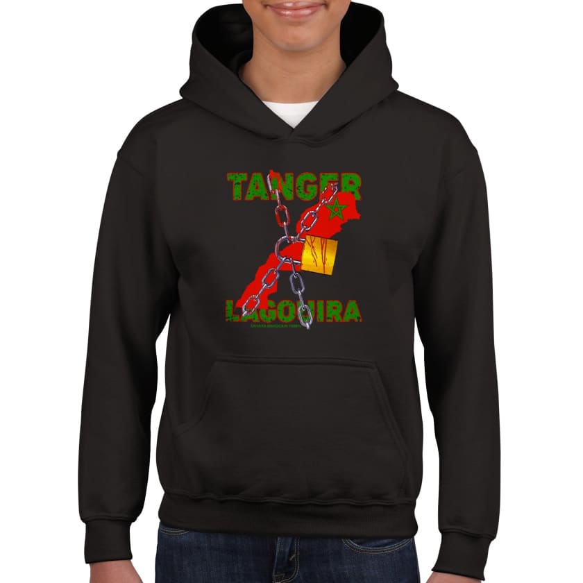 Sweat à capuche Tanger Lagouira sahara Marocain 1000% enfant