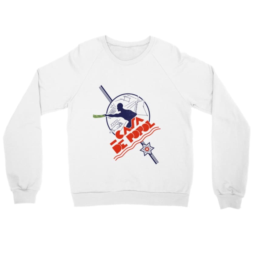 Sweat Casa de popol - Blanc / S - Print Material