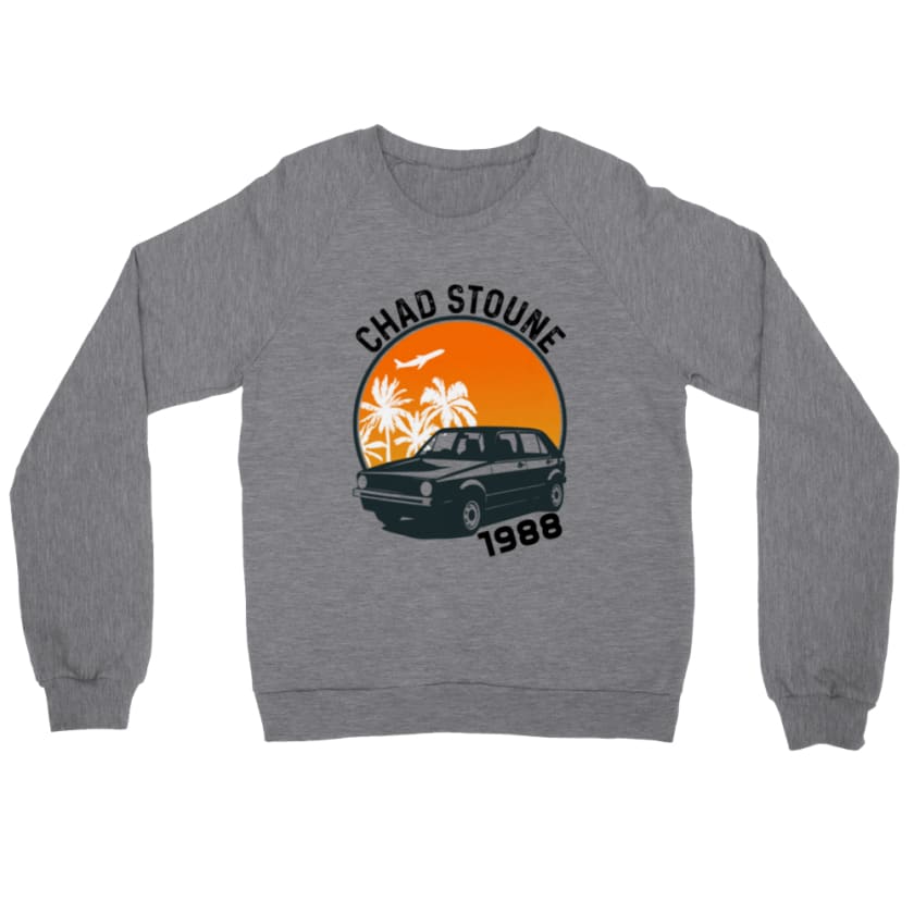 Sweat Maroc chad stoun golf 1988 - Heather Gray / S - Print 