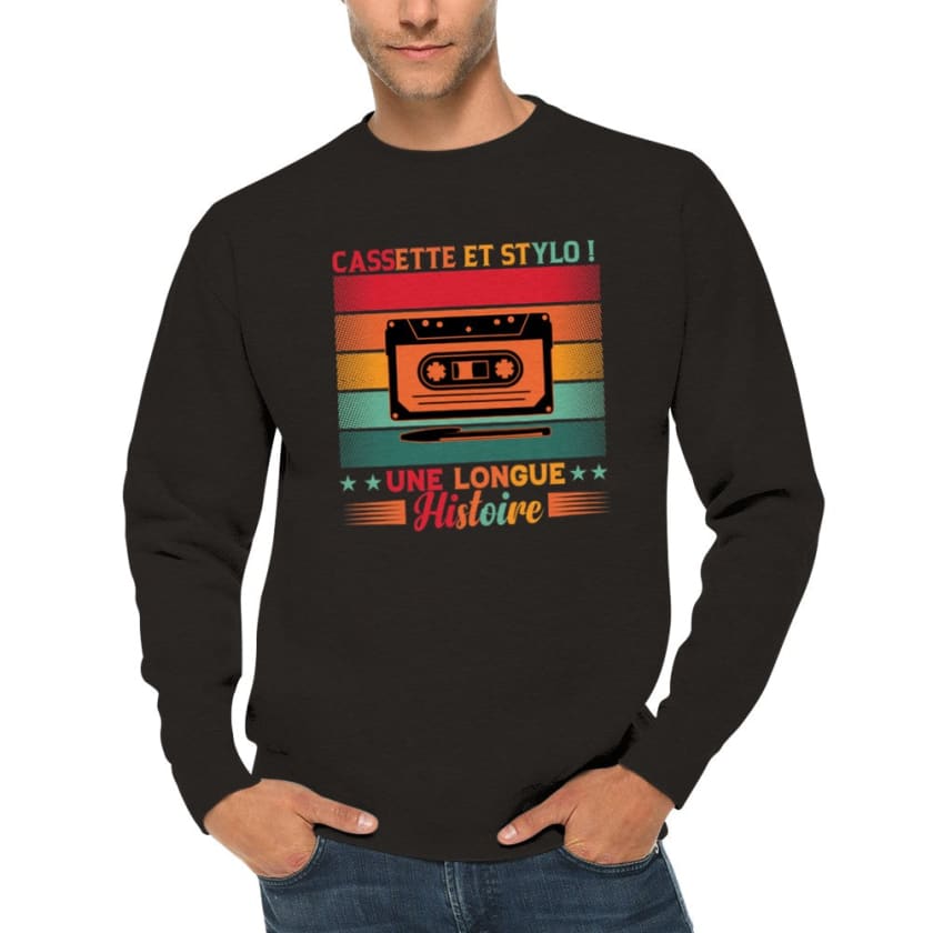 Sweatshirt Cassette et stylo - Print Material