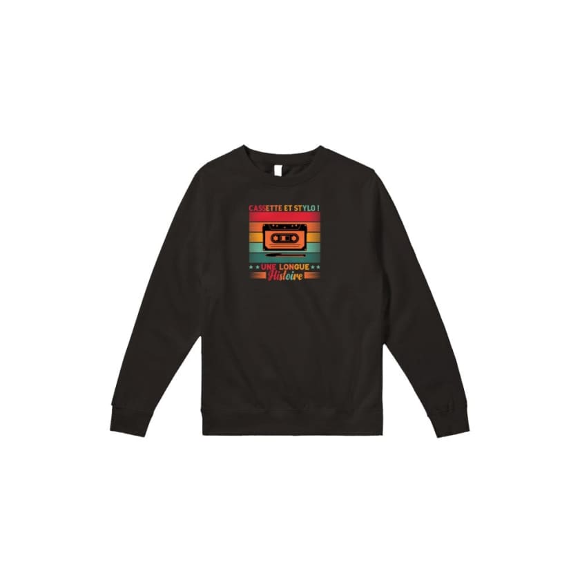 Sweatshirt Cassette et stylo - Print Material