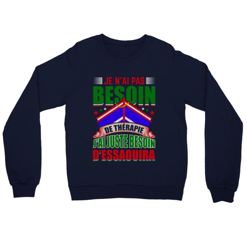 Sweatshirt Essaouira thérapie - Navy / S - Print Material