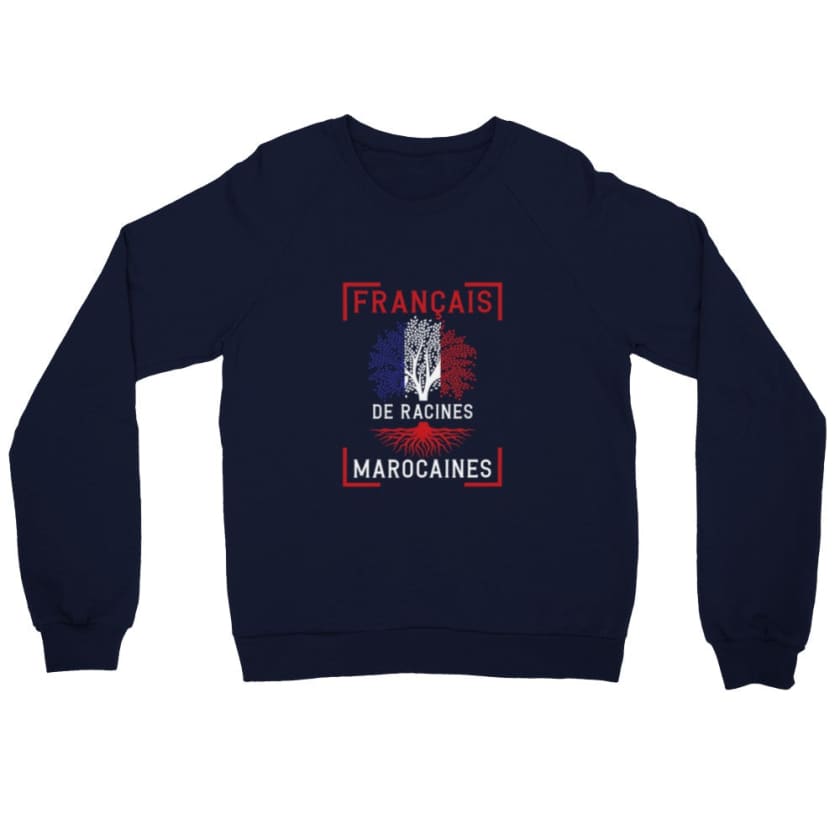 Sweatshirt Français de racines Marocaines - Navy / S - Print