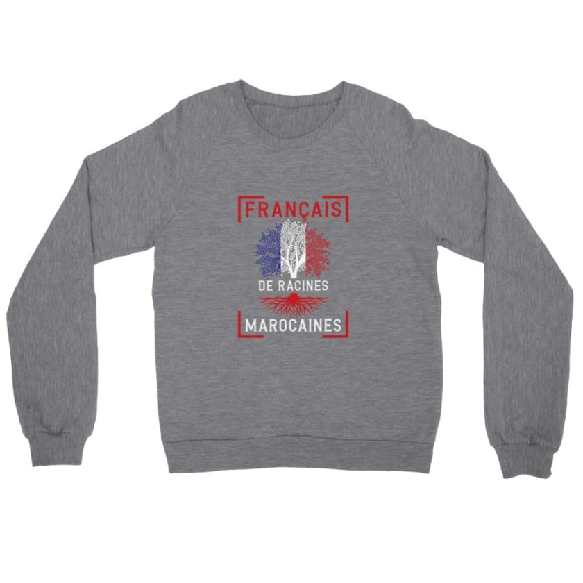Sweatshirt Français de racines Marocaines - Heather Gray / S
