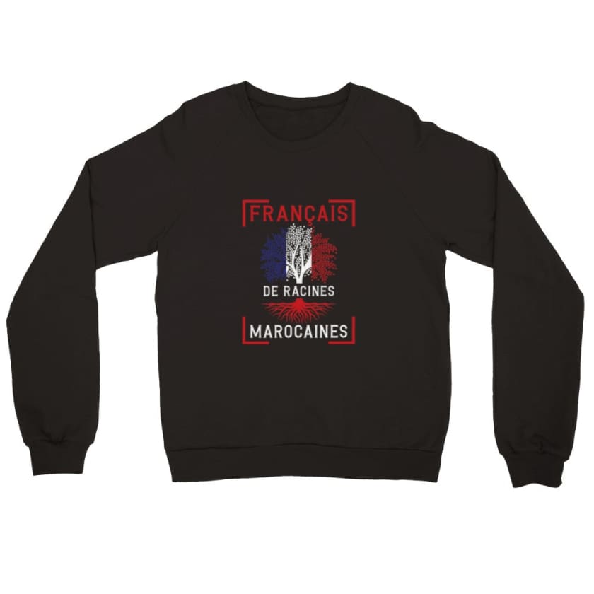 Sweatshirt Français de racines Marocaines - Black / S - 