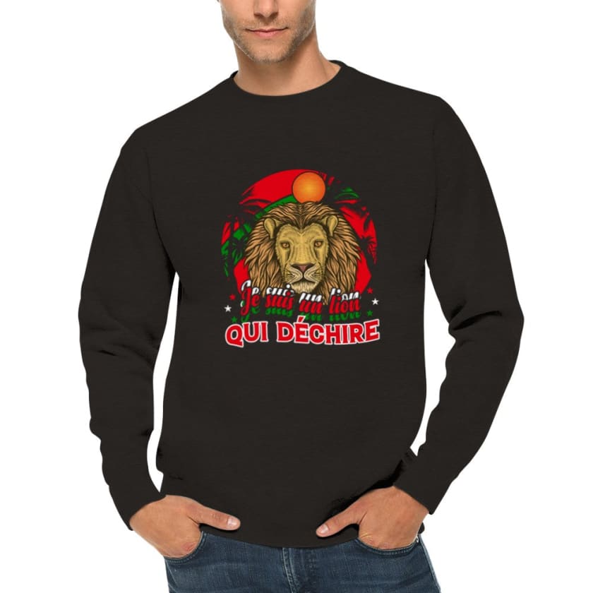 Sweatshirt je suis un lion qui déchire - Print Material