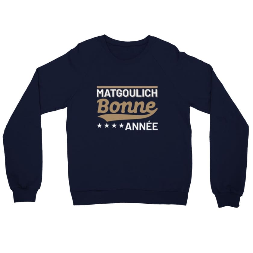 Sweatshirt Matgoulich bonne Année - Navy / S - Print 