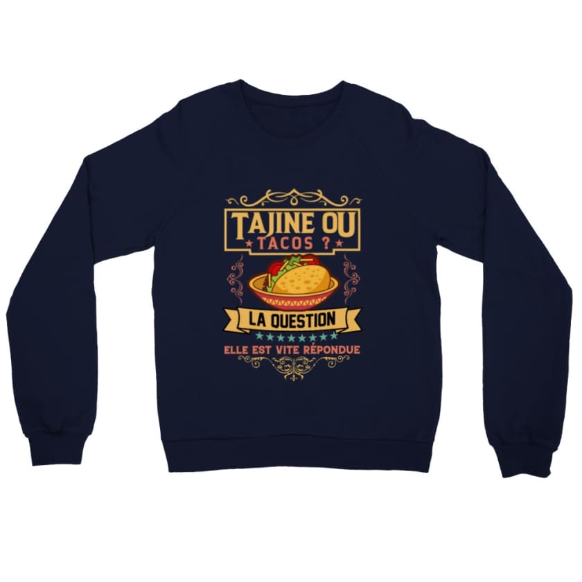 Sweatshirt Tajine ou tacos - Navy / S - Print Material