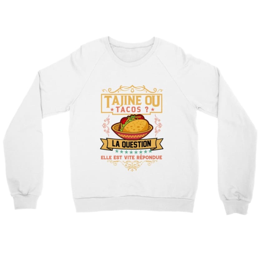 Sweatshirt Tajine ou tacos - White / S - Print Material