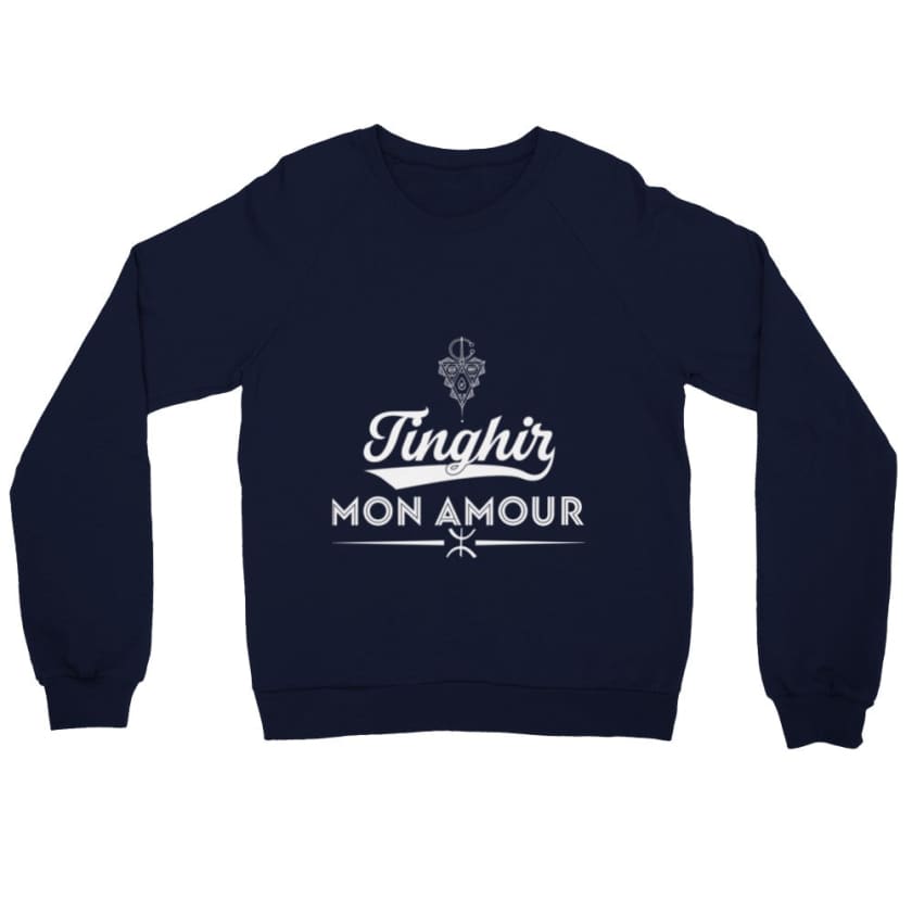 Sweatshirt Tinghir mon amour - Navy / S - Print Material