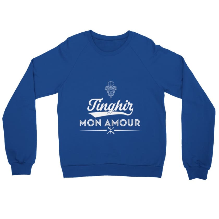 Sweatshirt Tinghir mon amour - Royal / S - Print Material