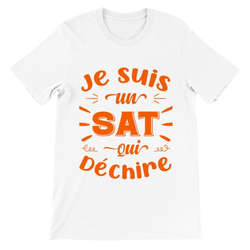 T shirrt maroc je suis un sat qui déchire - White / S - 