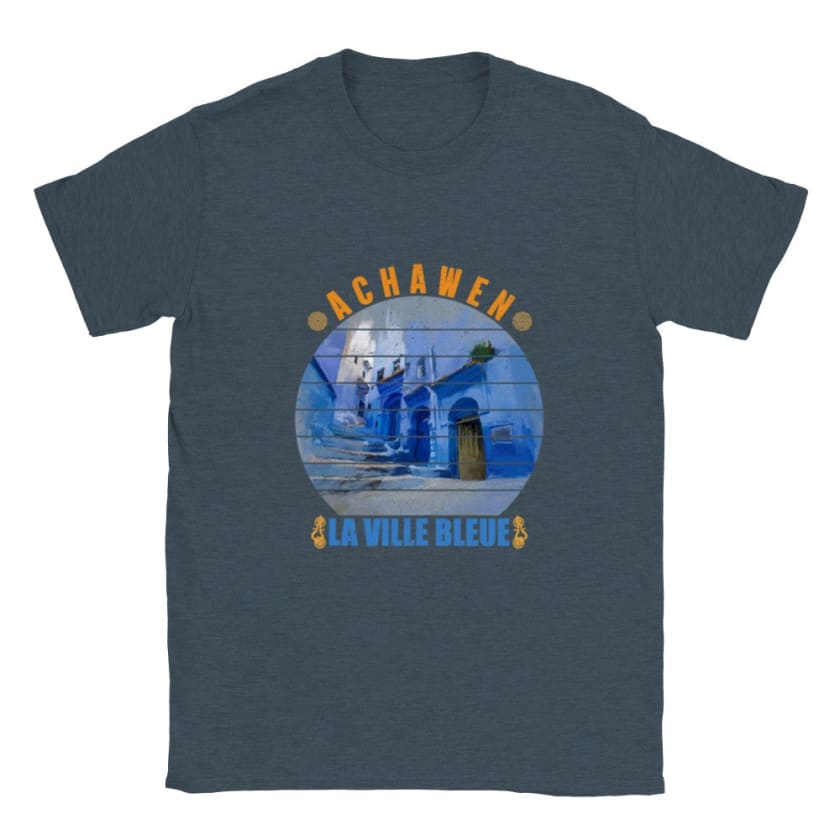 T-shirt Achawen la ville bleue Maroc - dark heather / S - 