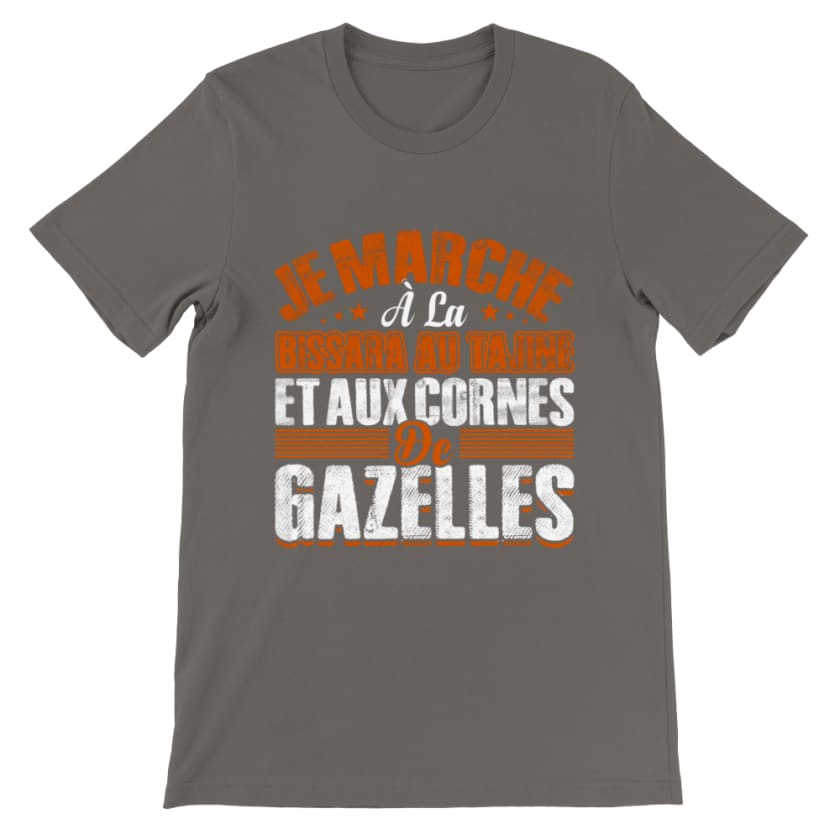 T-shirt Bissara - Asphalte / S - Print Material