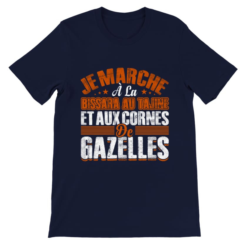 T-shirt Bissara - Bleu marine / S - Print Material