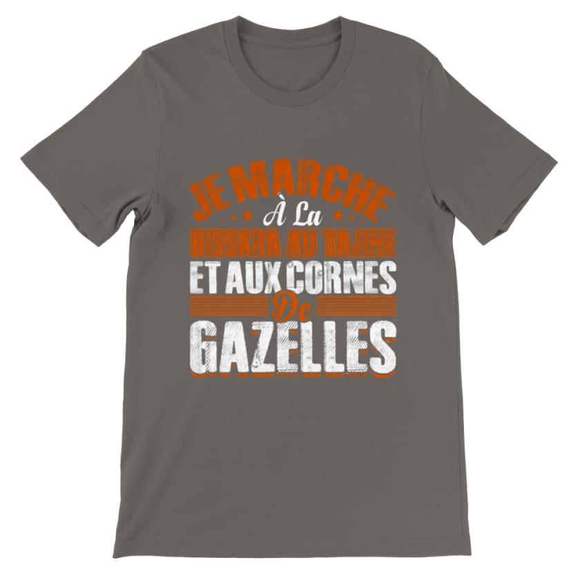 T-shirt Bissara - Asphalt / S - Print Material