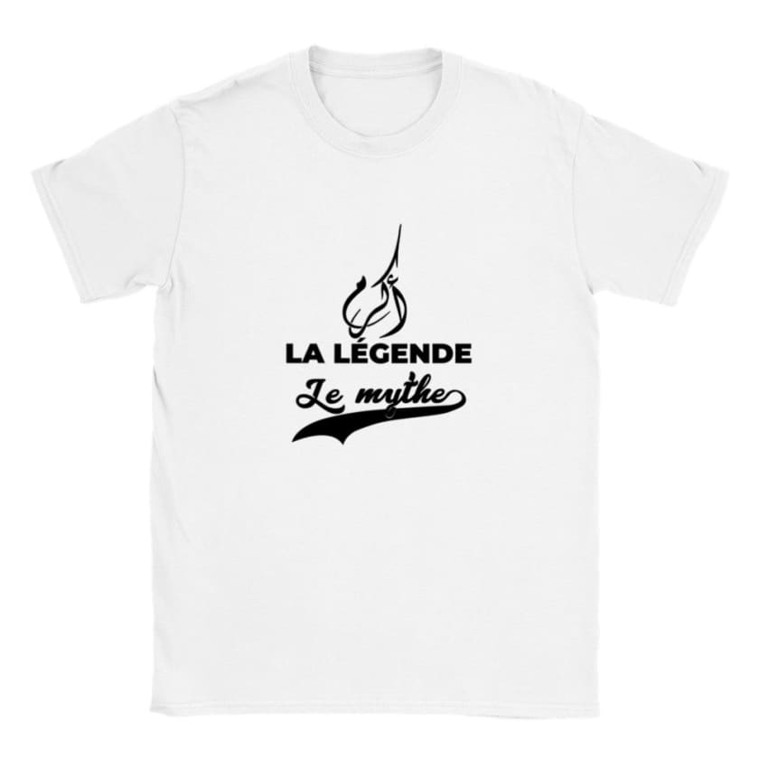 T-shirt calligraphie arabe Prénom Akram أكرم - Blanc / S - 