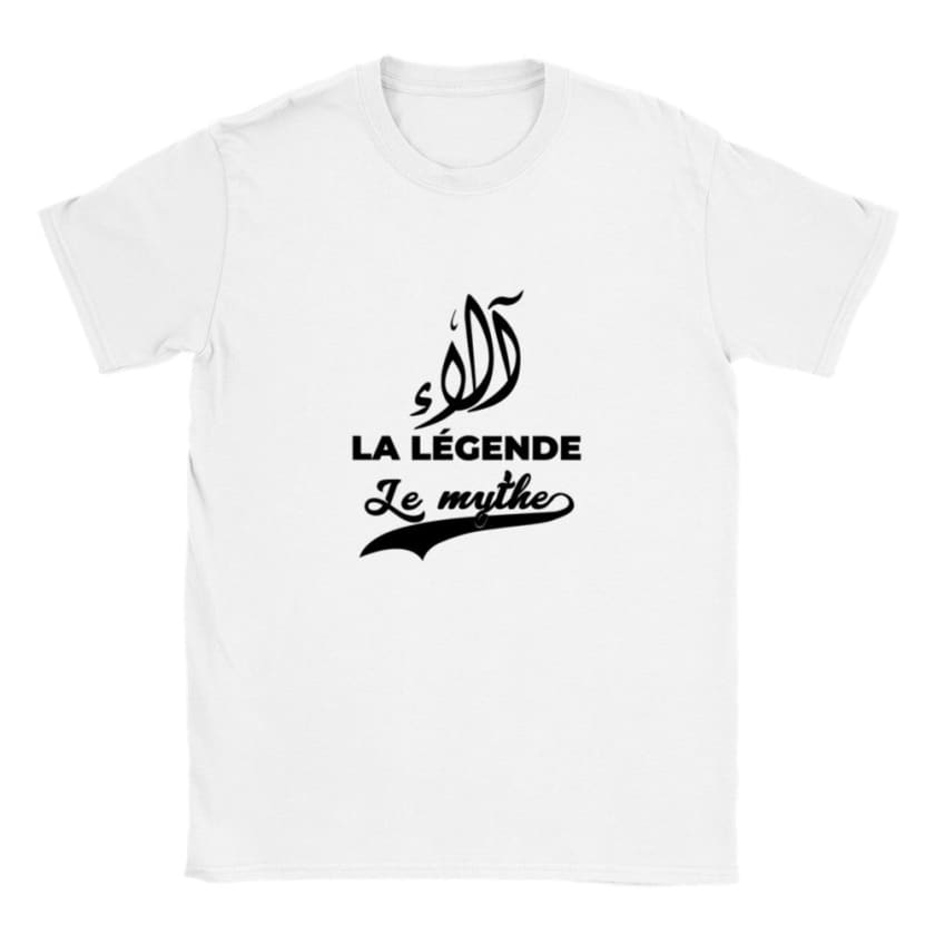 T-shirt calligraphie arabe Prénom Alae ألاء - Blanc / S - 