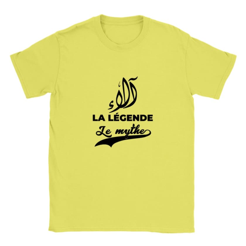 T-shirt calligraphie arabe Prénom Alae ألاء - Soie de maïs /