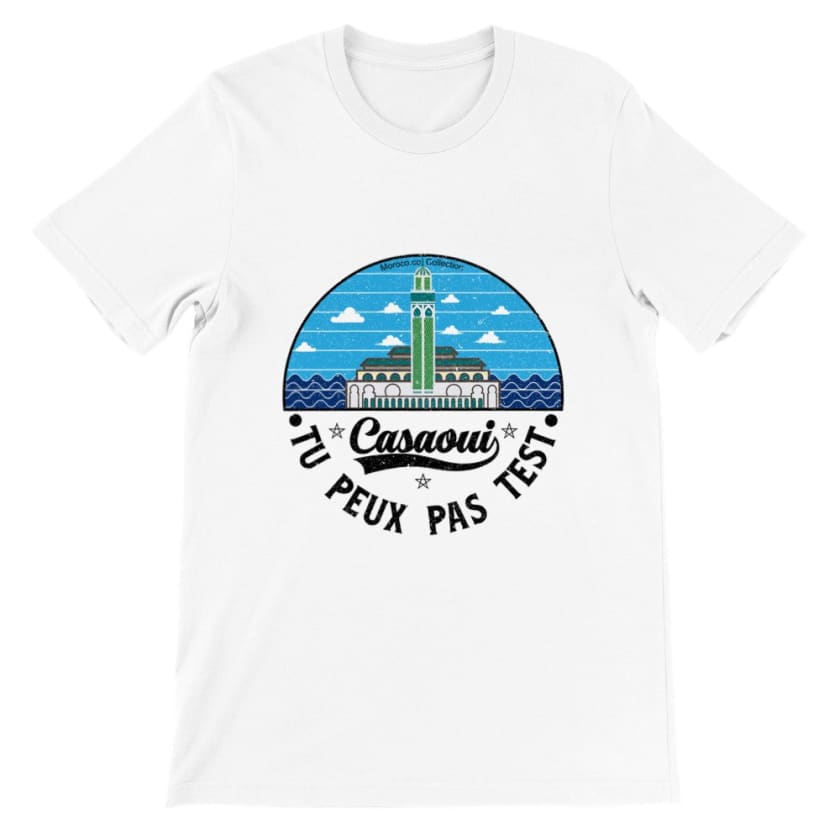 T-shirt Casaoui tu peux pas test Mosquée Hassan 2 Dar lbida