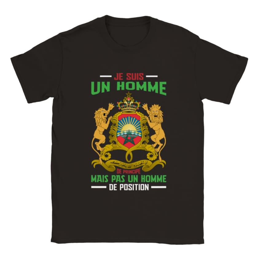 T-shirt Citation Hassan 2 je suis un homme de principe
