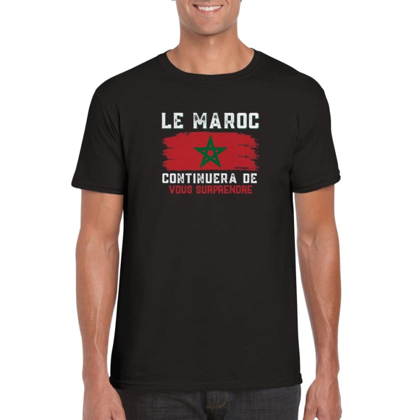 T-shirt Citation Hassan 2 Le Maroc continuera de vous
