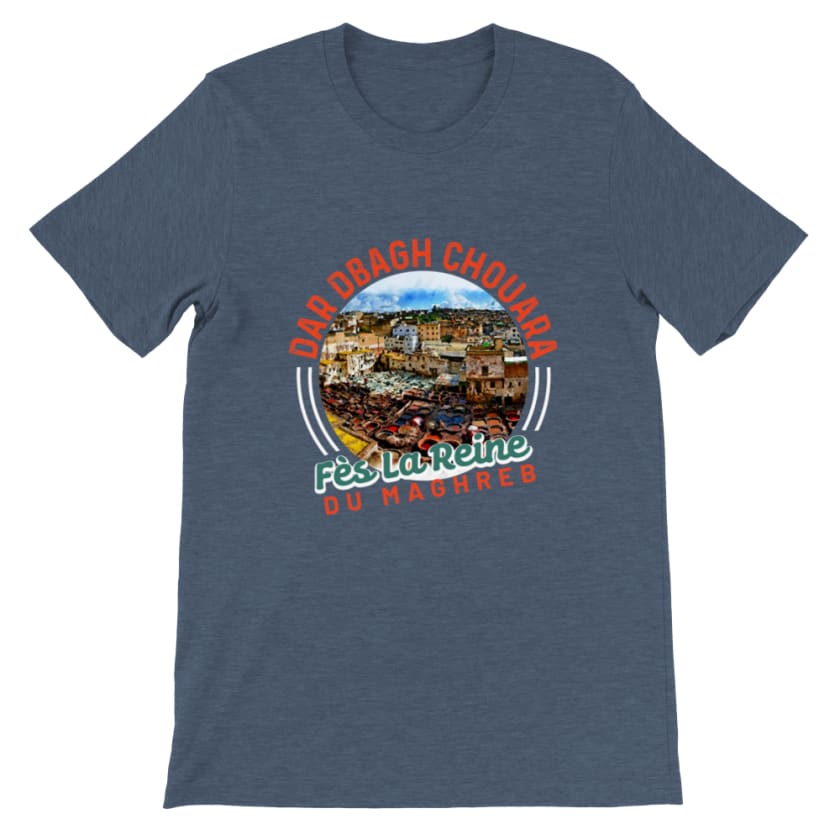 T-shirt Dar Dbagh Chouara Fès La reine du Maghreb - Heather 