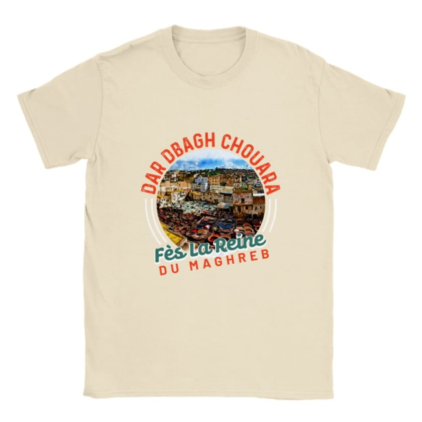 T-shirt Dar Dbagh Fès Tannerie Chouara - Naturel / S - Print