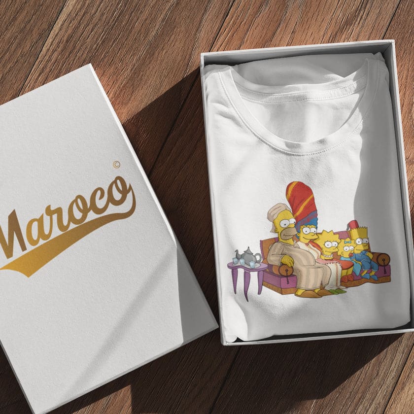 cadeau-marocain-personalise-famille-simpson