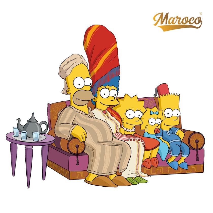 famille-simpson-marocaine