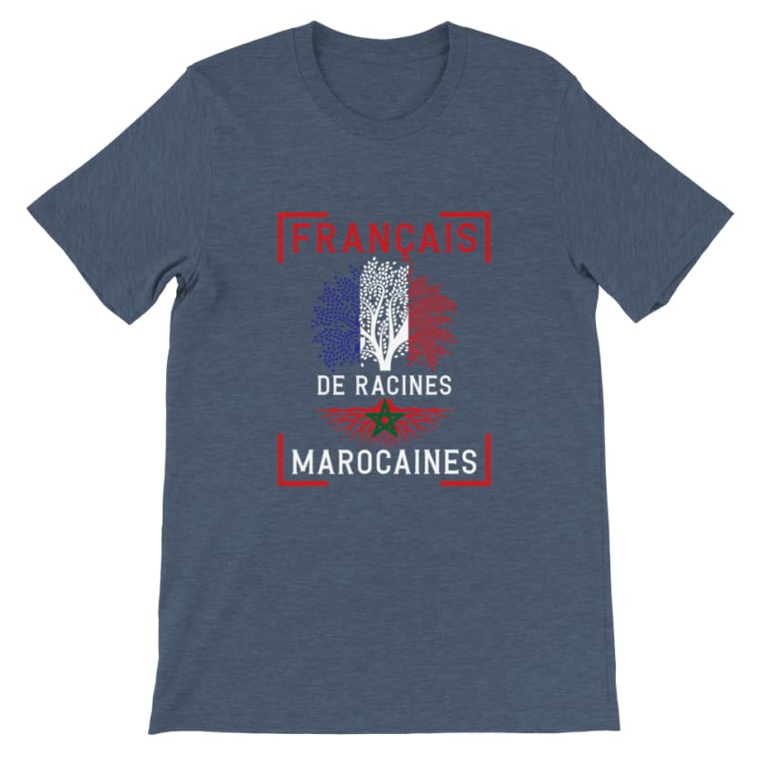 T shirt Français de racines Marocaines - Print Material