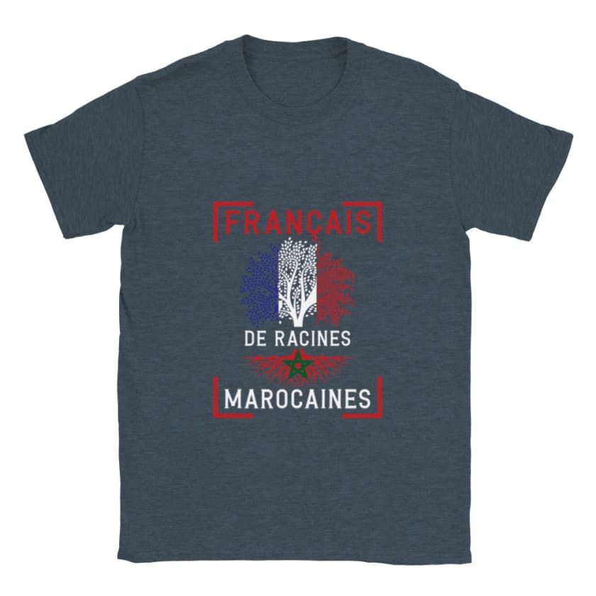 T-shirt Français de racines marocaines - dark heather / S - 