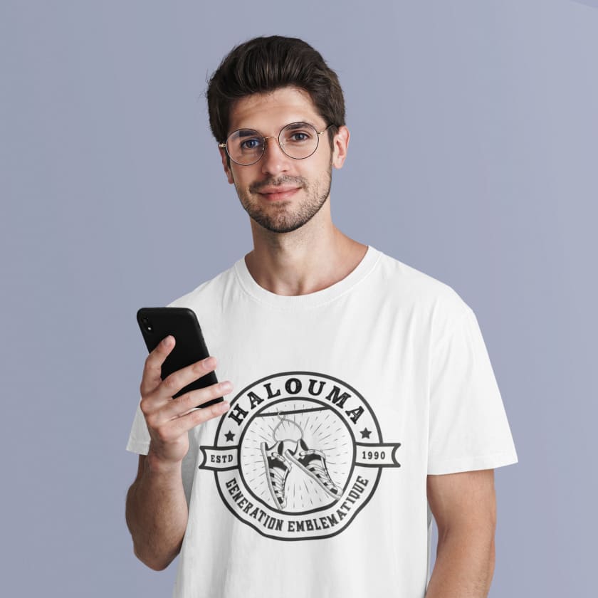 T-shirt halouma sandale - Print Material