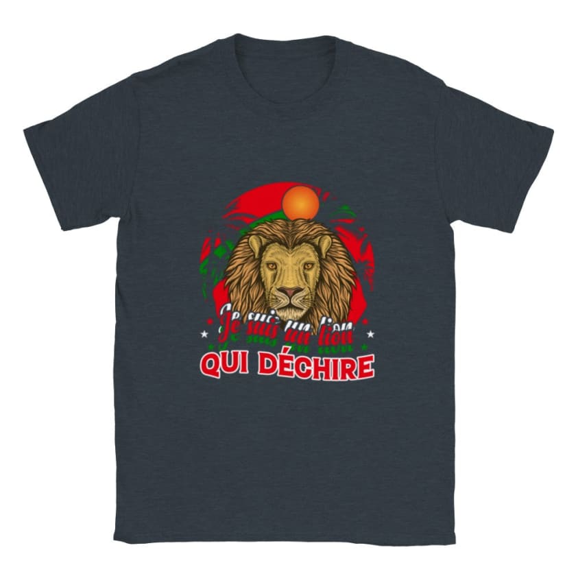 T-shirt Lions de l’Atlas Maroc - Bleu Marine bruyère / S - 