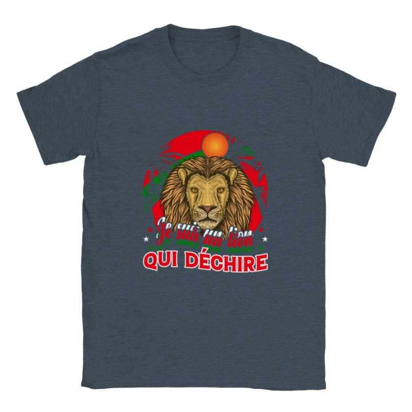 T-shirt Lions de l’Atlas Maroc - dark heather / S - Print 