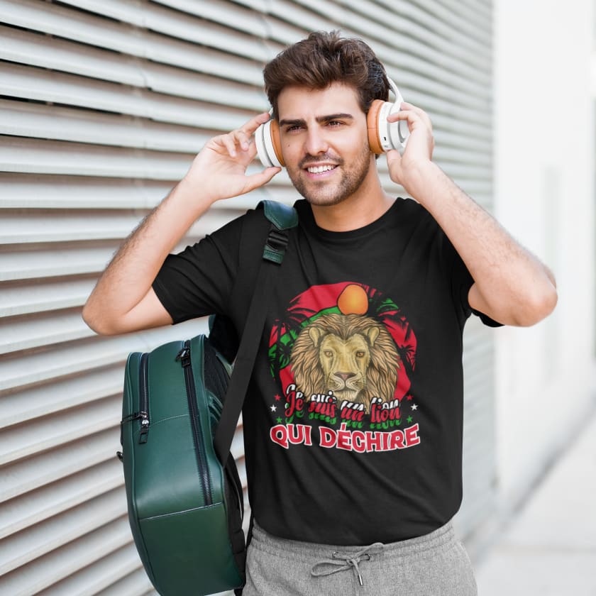 T-shirt Lions de l’Atlas Maroc - Print Material