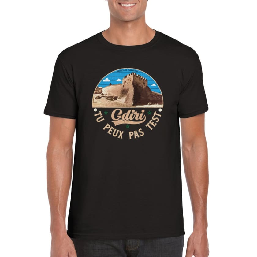 T-shirt Maroc Agadir Oufella Gdiri tu peux pas test | Gelato