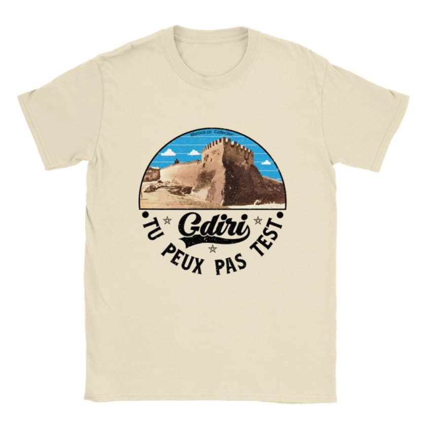 T-shirt Maroc Agadir Oufella Gdiri tu peux pas test | Gelato