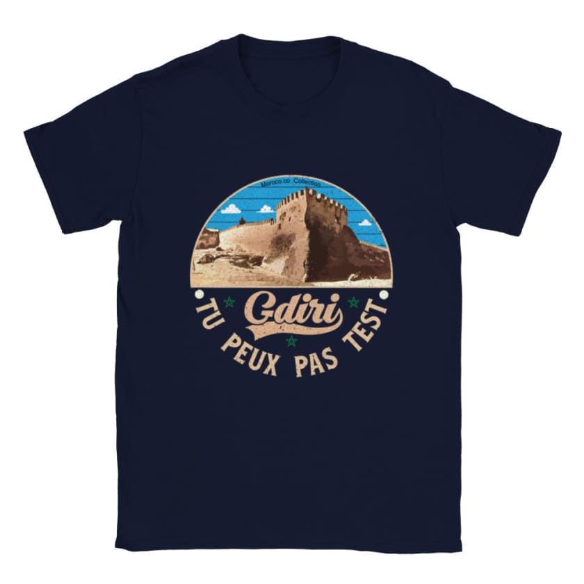T-shirt Maroc Agadir Oufella Gdiri tu peux pas test | Gelato