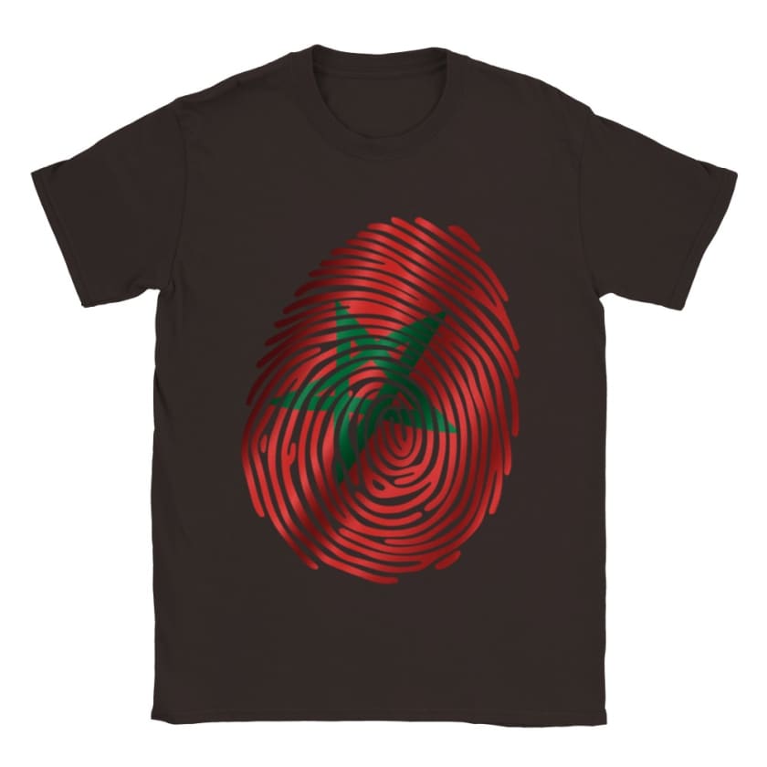 T-shirt Maroc empreinte digitale drapeau Marocain | Gelato